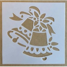 Sjabloon 15 x 15 cm - Kerstklokken