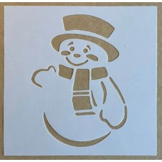 Sjabloon 15 x 15 cm - Sneeuwpop 02