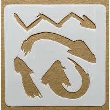 Sjabloon 10 x 10 cm - Spetters, spatten en vlekken 24 Sjabloon 10 x 10 cm - Spetters, spatten en vlekken 24