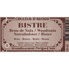 Bistre pigmentpoeder bruin