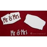 Chipboard plaquette Mr & Mrs