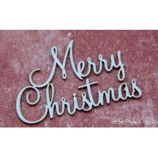 Chipboard tekst Merry Christmas