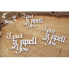 Chipboard halloween - tekst I put a spell on you