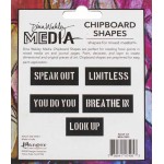 Chipboard shapes - Speak out