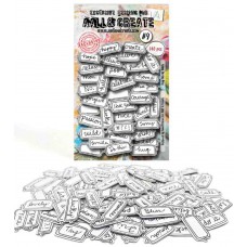 Ephemera Tiny words - white