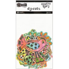 Creative Dyary Dy-cuts -  Colored birds and flowers