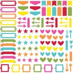 Chipboard bits - Brights