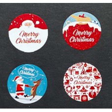 Sluitstickers Merry Christmas