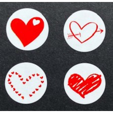 Sluitstickers Harten