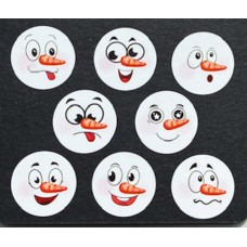 Sluitstickers Sneeuwpop