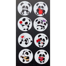 Sluitstickers Panda