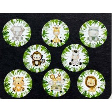 Sluitstickers jungle dieren