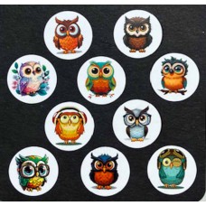 Sluitstickers Uilen