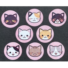 Sluitstickers Kattenkopjes
