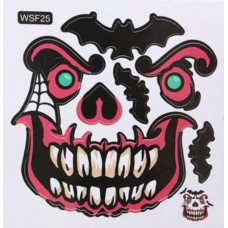 Halloween face sticker - 25