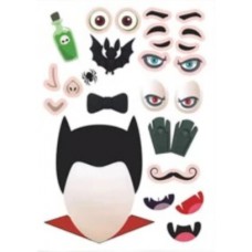 Halloween face sticker - Dracula