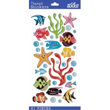 Everyday stickers - Vellum tropical fish