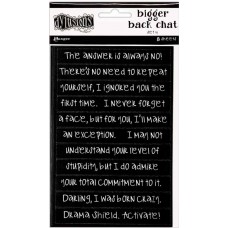 Bigger back chat stickers set 4 - black