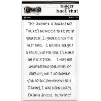 Bigger back chat stickers set 4 - white