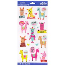 Everyday stickers - sarcastic llama