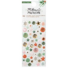 Mittens & Mistletoe enamel dots