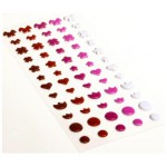 Puffy stickers - Valentine rood