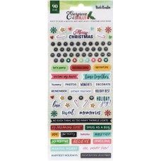 Puffy stickers Evergreen Holly