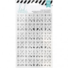 Clear date stickers