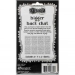 Bigger back chat stickers set 2 - white