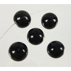 Glaskralen zwart 6 mm