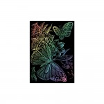 Engraving art set - Butterflies - rainbow