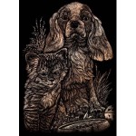 Engraving art set - Kitten & Puppy - copper