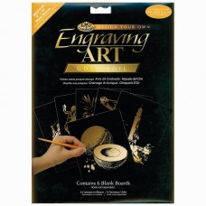 Engraving art - blank boards 8" x 10" - gold