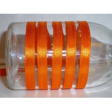 Satijnlint 7 mm oranje