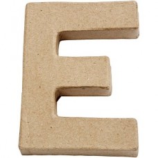 Papier mache letter E