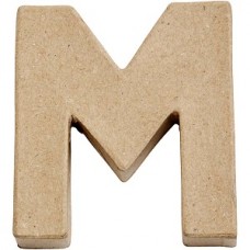 Papier mache letter M