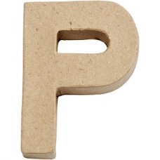 Papier mache letter P
