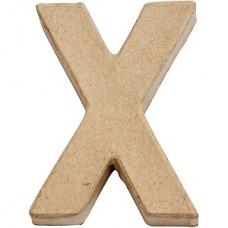 Papier mache letter X
