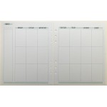 Memory planner weekly inserts 6x8 - Turquoise