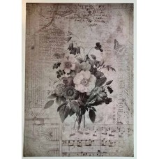 Decoupage papier Melody blooms 01 Decoupage papier Melody blooms 01