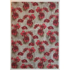 Decoupage papier Poppy grace 02 Decoupage papier Poppy grace 02