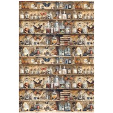 Rijstpapier Cabinet of curiosities 01
