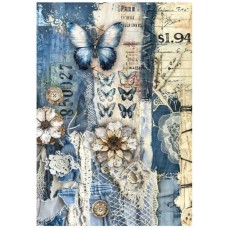 Rijstpapier Urban denim 01