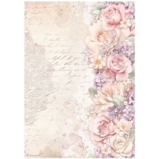 Rijstpapier A4 Romance forever - floral borders Rijstpapier A4 Romance forever - floral borders