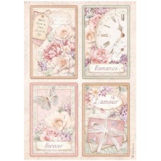 Rijstpapier A4 Romance forever - cards Rijstpapier A4 Romance forever - cards