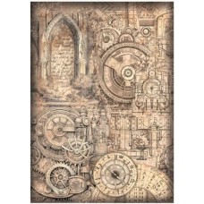 Rijstpapier A4 Fantasy world mechanical pattern