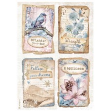 Rijstpapier A4 Dewdrops - cards