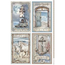 Rijstpapier A4 Silent sea - cards Rijstpapier A4 Silent sea - cards