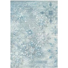 Rijstpapier A4 Owl's house Snowflakes