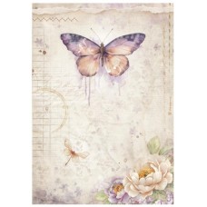 Rijstpapier A4 Quiet days - butterfly